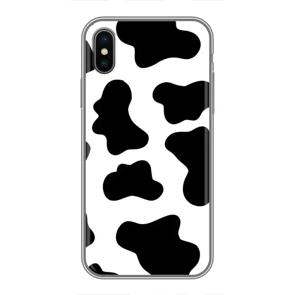 Чохол з принтом «Чорная Буренка» для iPhone Xs Max