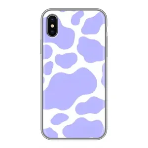 Чохол з принтом корови на Епл Хс Макс (Фіолетова Бурьонка)
