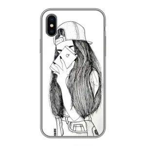 Чехол с печатью для iPhone Xs Max - (Мода) (AlphaPrint) (Фото девочки)