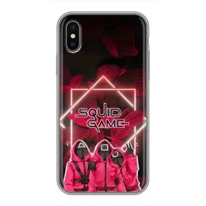 Чехол Гра в кальмара для iPhone Xs Max (Охранники Игра кальмара)