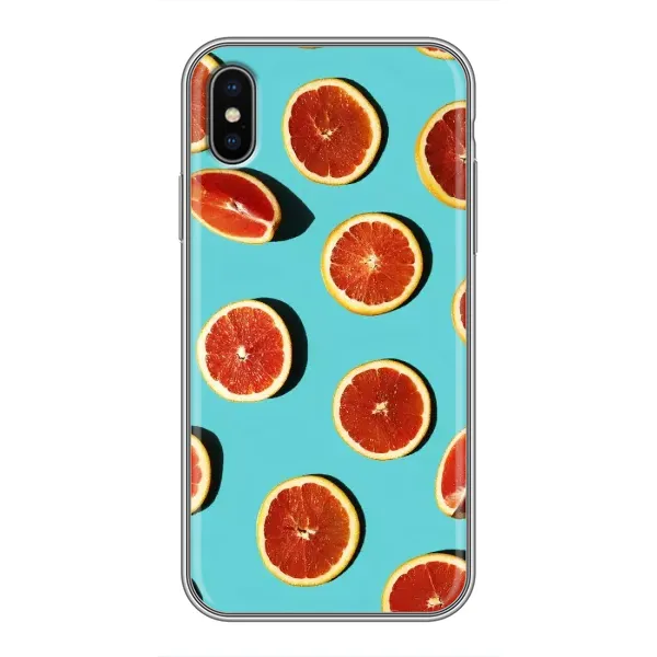 Чехол с принтом «Грейпфрут» для iPhone Xs Max