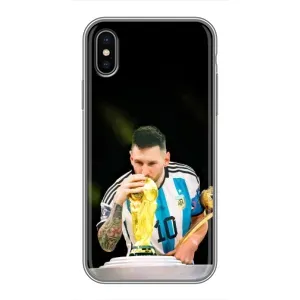 Чохли для iPhone Xs Max (Leo чемпіон) (AlphaPrint) (Кубок Мессі)