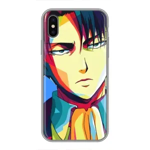 Чехлы Персонажи Аниме Наруто для iPhone Xs Max (AlphaPrint) (Леви Аккерман)