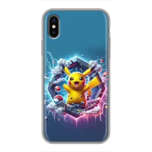 Чохол з Пікачу на iPhone Xs Max (Лого Пікачу)