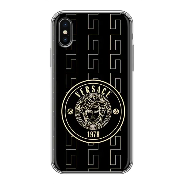 Чехол с принтом «Лого Версаче» для iPhone Xs Max