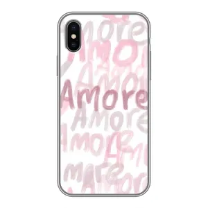 Чохол з розовим принтом для iPhone Xs Max (Аморе любов)