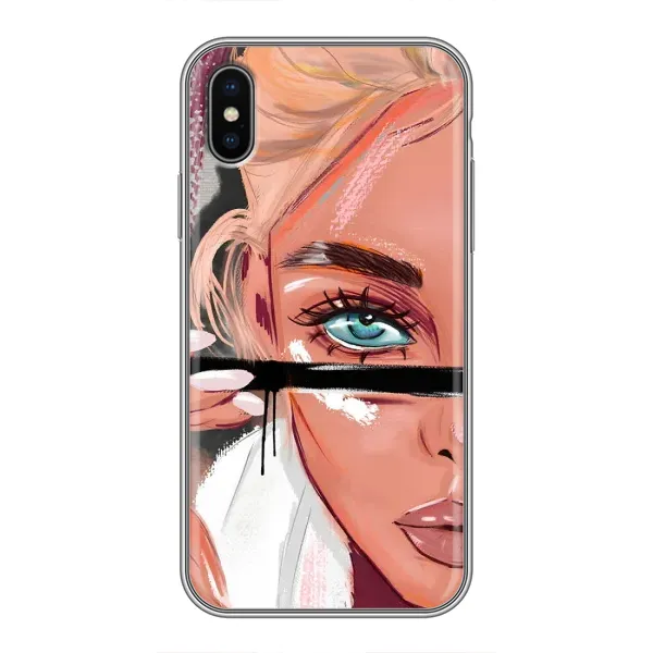 Чохол з принтом «Макіяж» для iPhone Xs Max