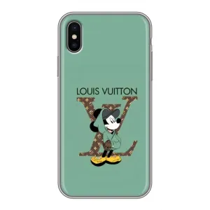 Чохли Луі Вітон для iPhone Xs Max (AlphaPrint - LOUIS VUITTON) (Міккі Маус LV)