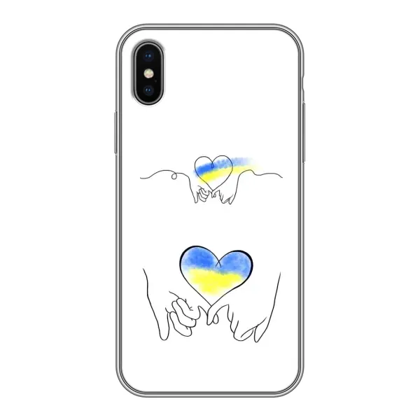 Чохол з принтом «Мир Україні» для iPhone Xs Max
