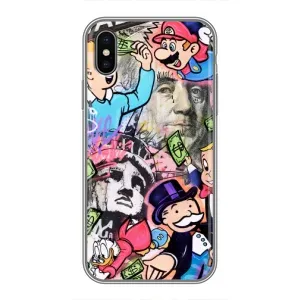 Чохли з крутими принтами для iPhone Xs Max - (PREMIUMPrint) (Monopoly man)