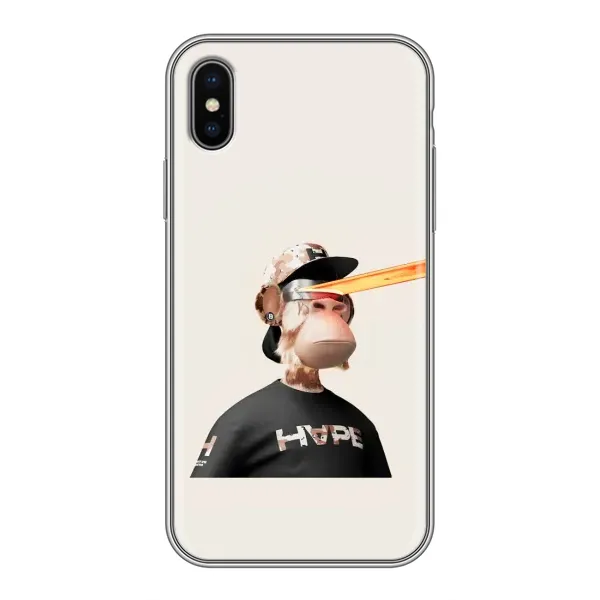 Чохол з принтом «мавпа NFT в окулярах» для iPhone Xs Max