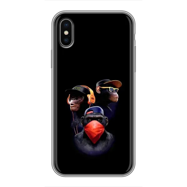 Чехол с принтом «Три обезьяны» для iPhone Xs Max