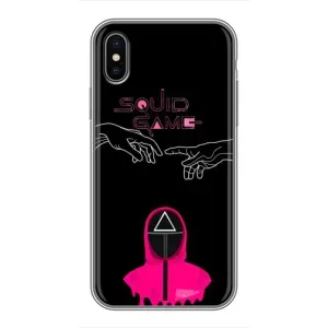 Чехол Гра в кальмара для iPhone Xs Max (Минимализм Игра кальмара)