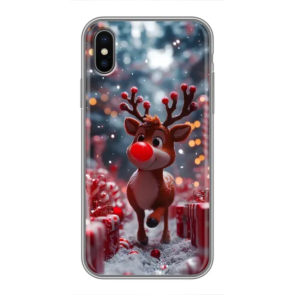 Чохол з принтом «Олень серед подарунків» для iPhone Xs Max