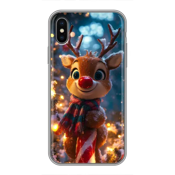 Чохол з принтом «Олень з шарфом» для iPhone Xs Max