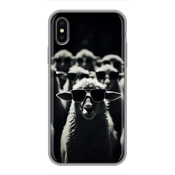 Чехол с принтом «Овечка в очках» для iPhone Xs Max