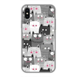 Чохли з Котиками для iPhone Xs Max (VPrint) (Мальовані котики)