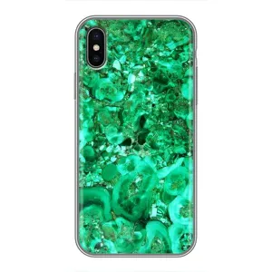 Мраморний чехол на iPhone Xs Max (VPrint) (Салатовий Мрамор)