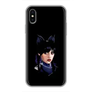 Чохли Венсдей на iPhone Xs Max Уенсдей (AlphaPrint) (серйозна Венздей)