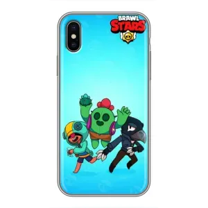 Чехлы Brawl Stars для iPhone Xs Max (AlphaPrint) (Тріо героїв)