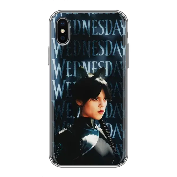 Чехол с принтом «Уэнздей кошка» для iPhone Xs Max