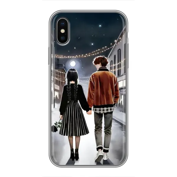 Чехол с принтом «Уэнздей и Тайлер» для iPhone Xs Max Чехол с принтом «Уэнздей и Тайлер» для iPhone Xs Max