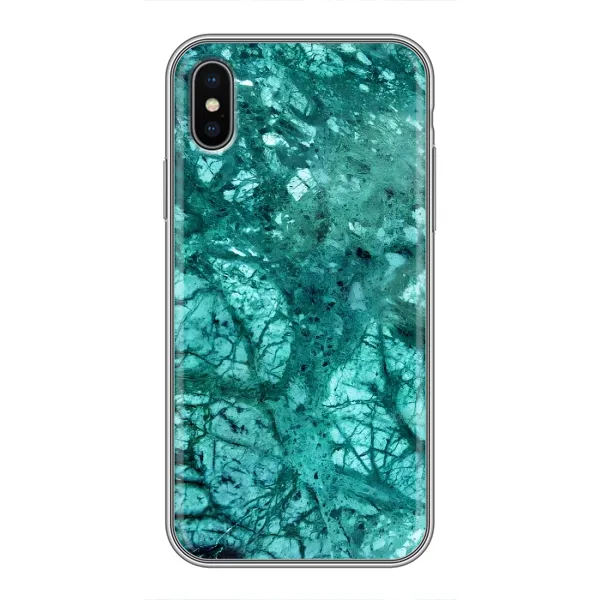 Чохол з принтом «Зелений мрамор» для iPhone Xs Max