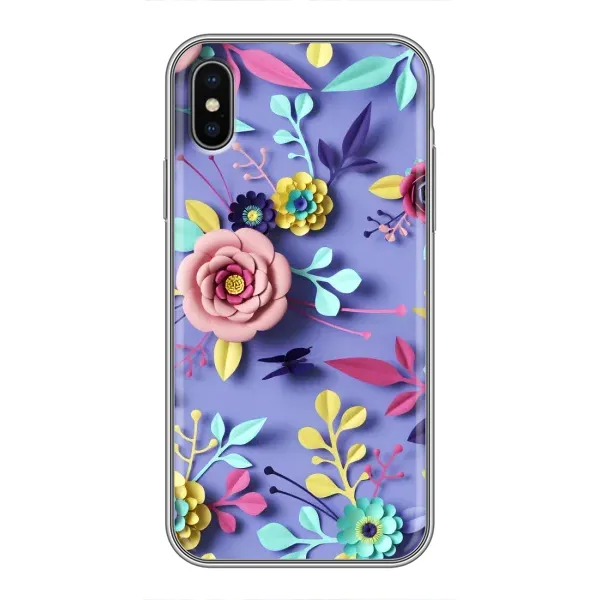 Чехол с принтом «Цветочный дизайн» для iPhone Xs