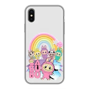 Чехол с Лабубу на iPhone Xs (Фон Лабубу)
