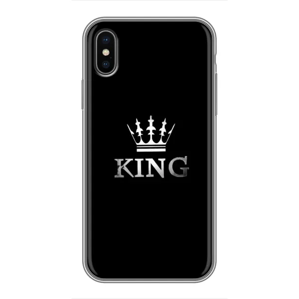 Чохол з принтом «KING» для iPhone Xs