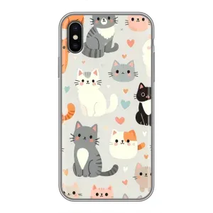 Чохол з малюнком кіт на iPhone Xs (Колаж котів)