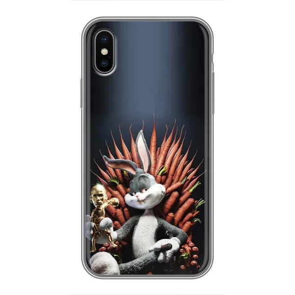 Чехол с принтом «Король Кролик» для iPhone Xs