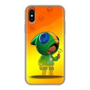 Чехол для iPhone Xs Бравл Старс (VPrint) (Хлопчик Леон)