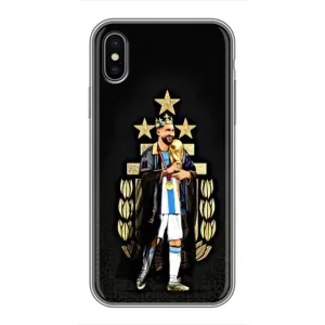 Чохли для iPhone Xs (Leo чемпіон) (AlphaPrint) (Мессі Король)