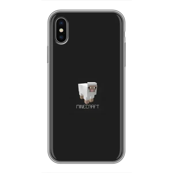 Чехол с принтом «Овечка Майнкрафт» для iPhone Xs