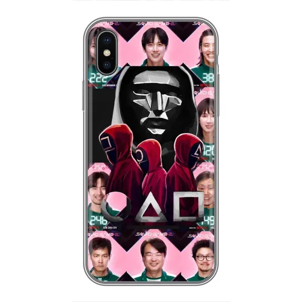 Чехол с принтом «Участники Игра кальмара» для iPhone Xs