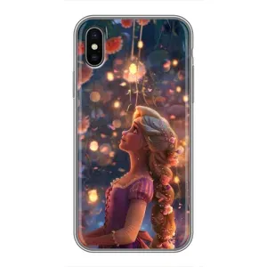 Чехол Рапунцель для iPhone Xs (Рапунцель фонарики)