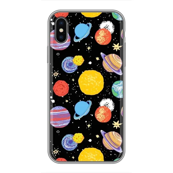 Чехол с принтом «Рисованные планеты» для iPhone Xs Чехол с принтом «Рисованные планеты» для iPhone Xs