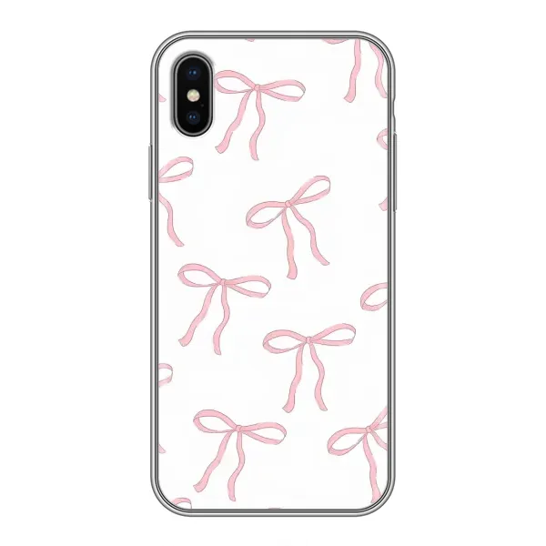 Чехол с принтом «Розовые бантики» для iPhone Xs Чехол с принтом «Розовые бантики» для iPhone Xs