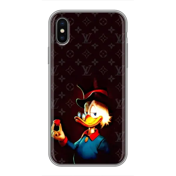 Чехол с принтом «Скрудж с бриллиантом» для iPhone Xs
