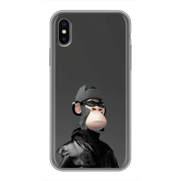 Чехол с принтом «стильная обезьяна NFT» для iPhone Xs