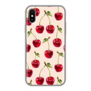 Чохли з фруктами для iPhone Xs (VPrint) (Черешня)