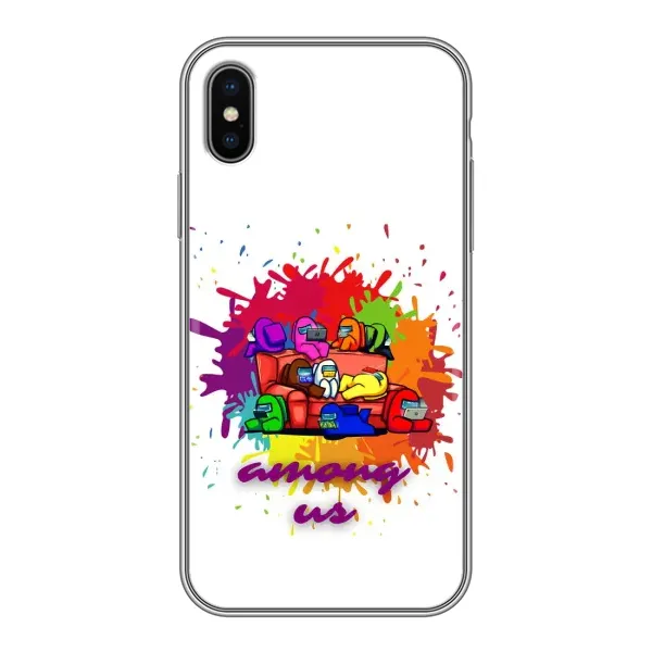 Чехол с принтом «Яркий АмонгАс» для iPhone Xs