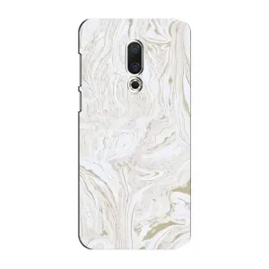 Мраморний чехол на Meizu 15 Plus (VPrint) (Білий мрамор)