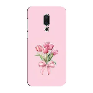 Чохол з розовим принтом для Meizu 15 Plus (Букет квітів)