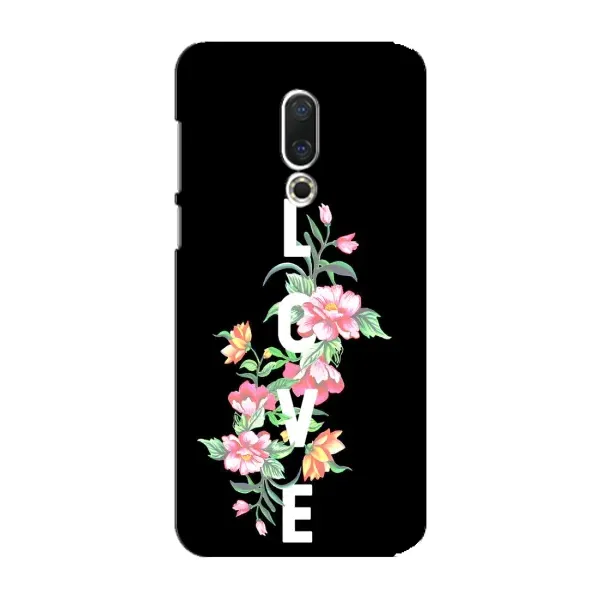Чехол с принтом «Цветы LOVE» для Meizu 15 Plus