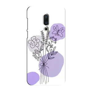 Чехол с принтом «Букет фиолетовая абстракция» для Meizu 15 Plus