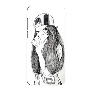 Чехол с печатью для Meizu 15 Plus - (Мода) (AlphaPrint) (Фото девочки)