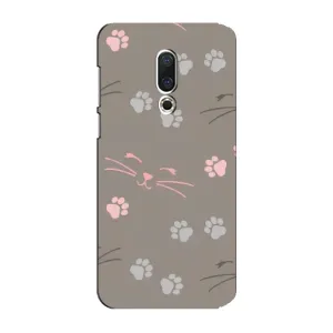 Чехол с рисунком кот на Meizu 15 Plus (Лапы и усы)