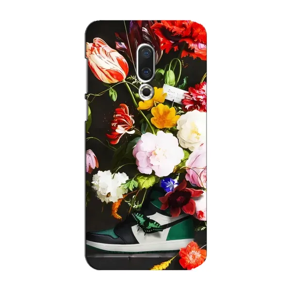 Чехол с принтом «Nike цветы» для Meizu 15 Plus